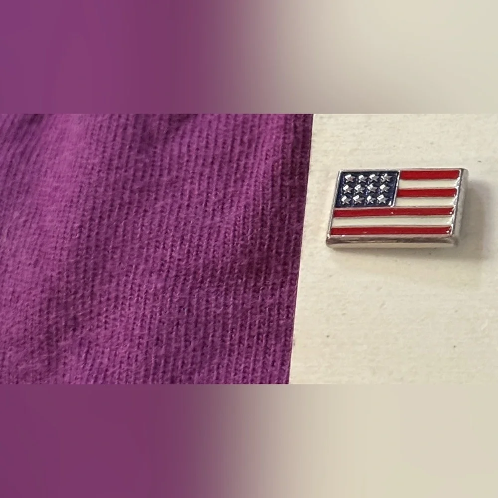 Patriotic American Flag Lapel Pin